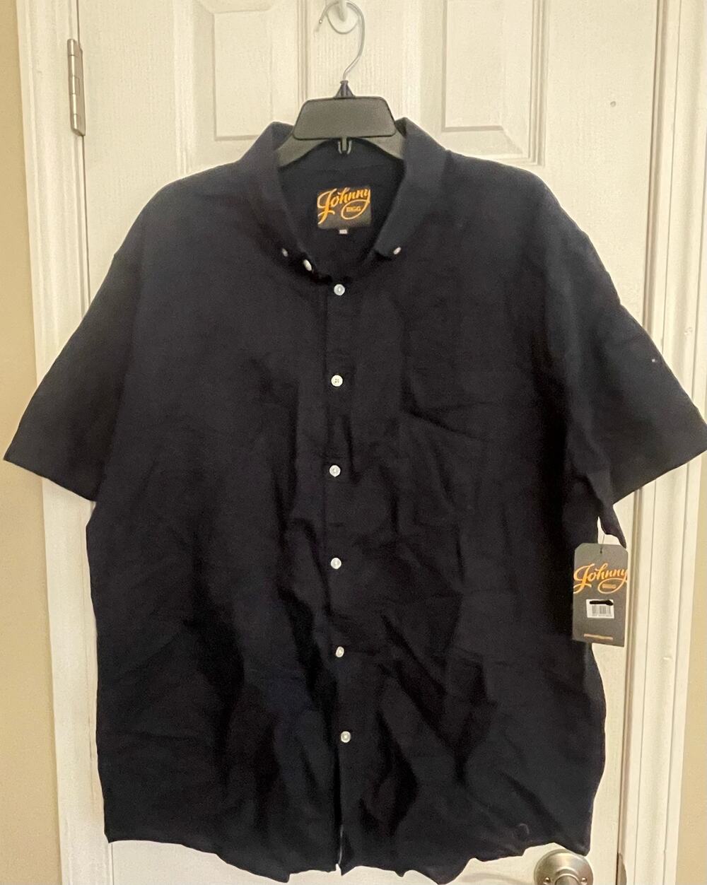 Johnny Bigg Black Carfu Short Sleeve Casual Button-up, A41